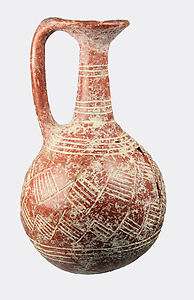 Cypriot Early Bronze Age incised pottery jug  