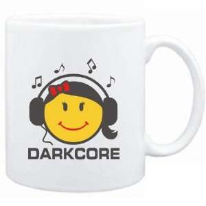  Mug White  Darkcore   female smiley  Music Sports 