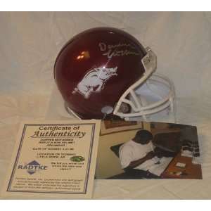 Darren McFadden Autographed/Hand Signed Arkansas Razorbacks Football 