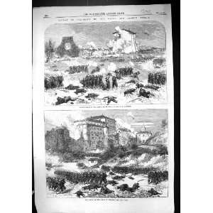 1867 Defeat Garibaldi Battle Mentana Vigna Santucci Castle Soldiers 