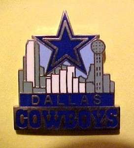 Dallas Cowboys Skyline Football FB Logo NFL Pin  