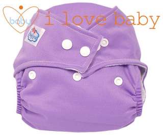 Baby Reusable Cloth Pocket Diaper Nappy + 6 Inserts  