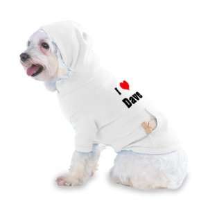  I Love/Heart Dave Hooded T Shirt for Dog or Cat X Small 