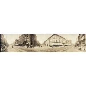  Panoramic Reprint of Davenport, IA, 2nd & Harrison Sts 