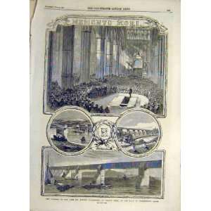   1859 Funeral Stephenson Nave Westminster Abbey Print
