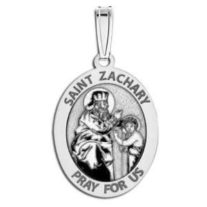  Saint Zachary Medal   Oval Jewelry