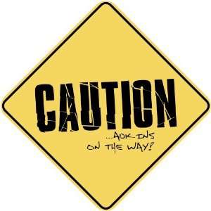   CAUTION  ADKINS ON THE WAY  CROSSING SIGN