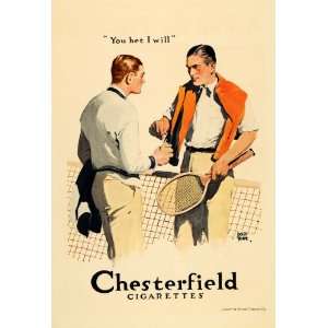  1926 Ad Adolph Treidler Chesterfield Cigarettes Liggett 