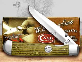 CASE XX Bois DArc Texas Inlay Shield Trapperlock 1/300 Pocket Knife 