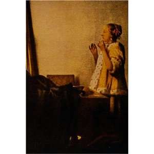  The Pearl Necklace by Jan Vermeer van Delft, 17 x 20 