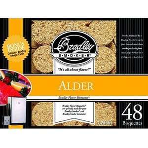  Bradley Alder Bisquettes (48 Pack) BTAL48 Smoker Patio 