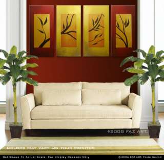 ASIAN ABSTRACT TREE Asia Painting Large 24 x 48   FAZ  
