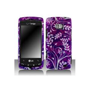  LG VS740 Ally Graphic Case   Purple Flower Cell Phones 