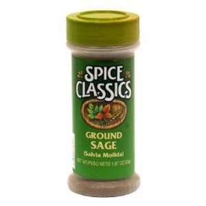Spice Classics Ground Sage   12 Pack  Grocery & Gourmet 
