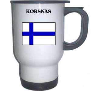  Finland   KORSNAS White Stainless Steel Mug Everything 