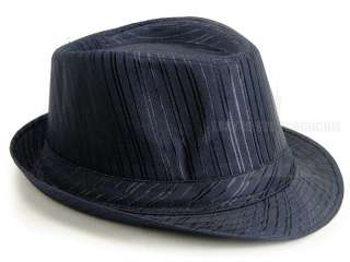 New Multi color mens stripe Tuxedo Dress fedora hat fashion 