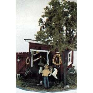  The Tack Shed Mini Scene by Woodland Scenics Toys & Games