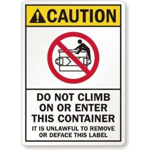   Deface this Label High Intensity Grade Sign, 18 x 12 Office