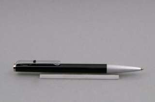 RARE Montblanc lever ballpoint pen black silver advert pen  