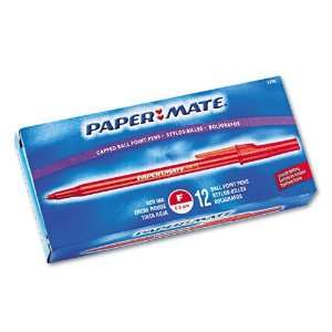  Paper Mate® Stick Ballpoint Pen, Red Ink, Fine, 0.70 mm 