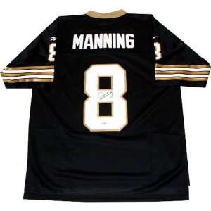 Archie Manning Autographed Jersey   EQT Black  Sports 
