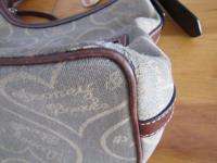 Dooney & Bourke Used Logo Cloth and Leather bag handbag purse  