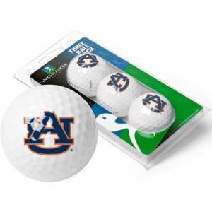  Auburn Tigers 3 Pack of Logo Golf Balls