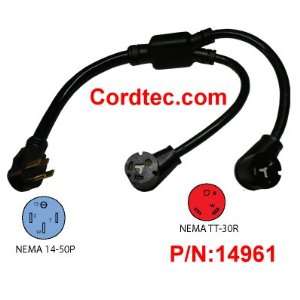  Cordtec RV Y Power Cable adapter RV 50A 125/250V to TWO 