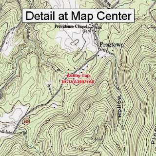  USGS Topographic Quadrangle Map   Ashby Gap, Virginia 