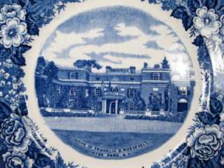 Transferware HOME FRANKLIN D ROOSEVELT PLATE Adams (O)  