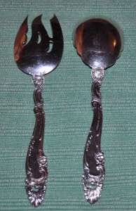 GORHAM DECOR  Solid Serving Fork and Spoon  