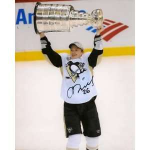  Ruslan Fedotenko signed Penguins Stanley Cup 8x10photoC 