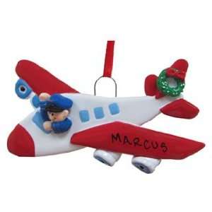  Airplane Pilot Christmas Ornament