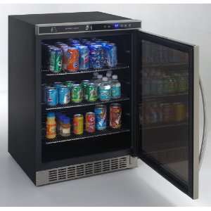   Deluxe 24 Wide Beverage Cooler With Glass Door