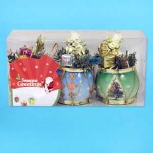  Drum Ornament 3 Piece Angel Assorted Case Pack 48 