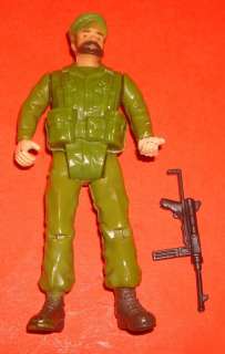 RARE VINTAGE REMCO 1982 SGT ROCK TOUGH ACTION SOLDIERS GUNNER ACTION 