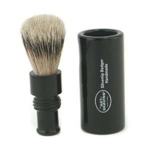  Turnback Silvertip Badger Travel Brush   Black Beauty