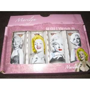  Marilyn Monroe 4 Different Shooter Shot Glasses 
