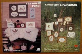 Lot of 10 Cross Stitch Booklets Duck,Country Sportsman,Wildlife 