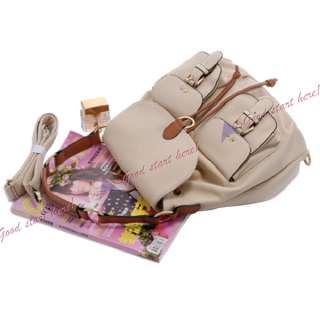 Color Fashion Korean Lady Hobo PU leather handbag Backpack Satchel 