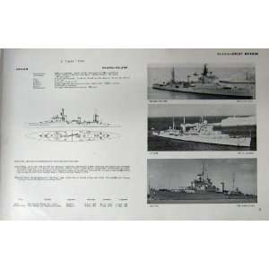  1953 54 Cruiser Ships Royalist Ceylon Newfoundland