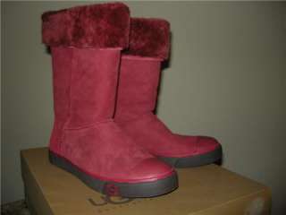 Ugg Womens DELAINE RED BOOTS # 1886 Sizes 7.5,8,9  