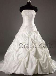 New Off Shoulder White or Lvory Beach Wedding Dress Bridal Gown 