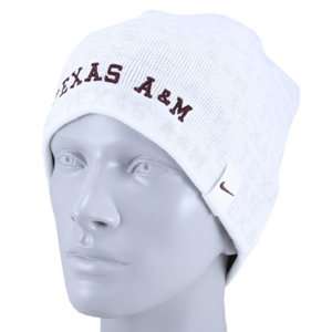   Texas A&M Aggies White Ladies Striped Beanie Cap