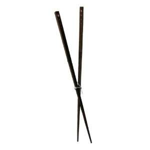  Wood chopsticks w/ Silver Desig