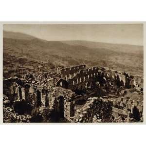  1928 Ruins Despot Palace Palast Mystra Mistra Greece 