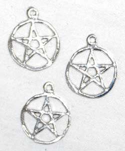 PENTAGRAM CHARM 10 PACK Wicca Pagan pentagram  