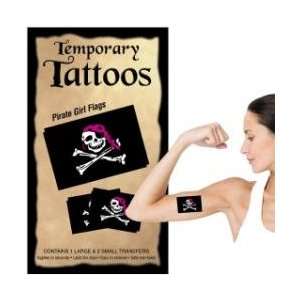  Pirate Girl Temporary Tattoos Beauty