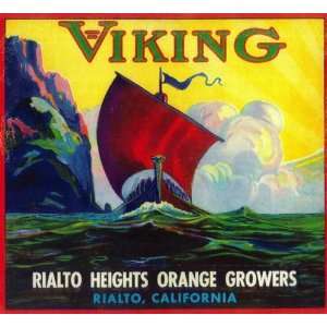  Rialto, San Bernardino County Viking Ship Orange Citrus 