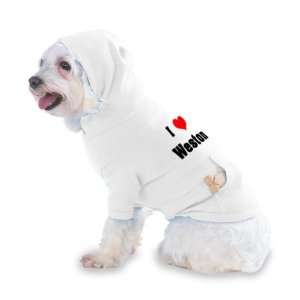  I Love/Heart Weston Hooded (Hoody) T Shirt with pocket for 